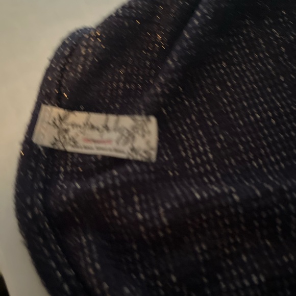 Free People Intimately V Neck knit front bow tie flutter cuffs slits size XS - Picture 5 of 9